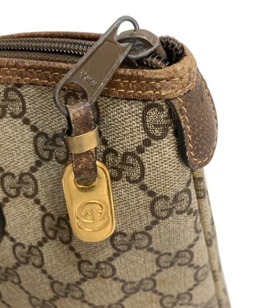 GUCCI（グッチ）GUCCI (グッチ) GGスプリームトートバッグ ブラウン×ベージュの古着・服飾アイテム