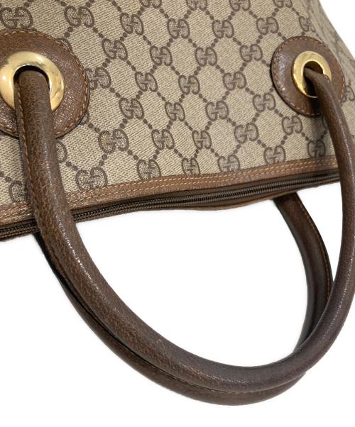 GUCCI（グッチ）GUCCI (グッチ) GGスプリームトートバッグ ブラウン×ベージュの古着・服飾アイテム