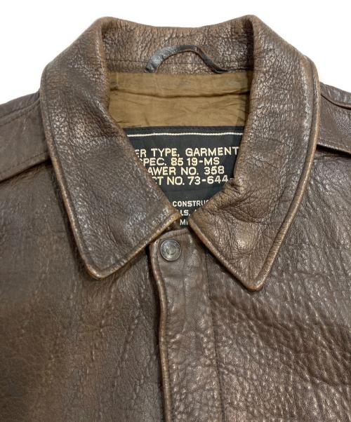 Schott（ショット）Schott (ショット) A-2 フライトレザージャケット ブラウン サイズ:44の古着・服飾アイテム