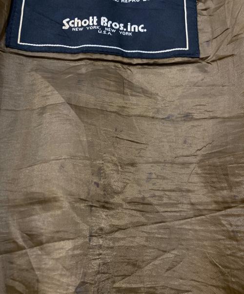 Schott（ショット）Schott (ショット) A-2 フライトレザージャケット ブラウン サイズ:44の古着・服飾アイテム