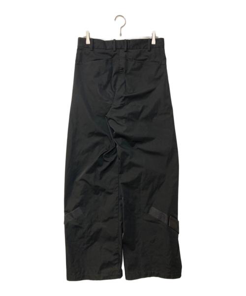 shoop（シュープ）shoop (シュープ) ラバーロゴナイロンワイドパンツ ブラック サイズ:Lの古着・服飾アイテム