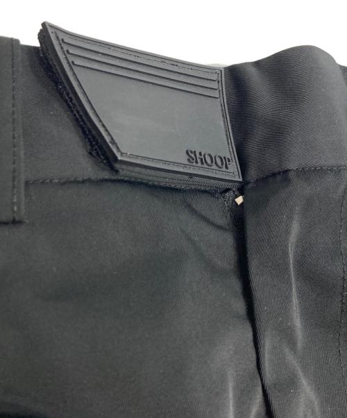 shoop（シュープ）shoop (シュープ) ラバーロゴナイロンワイドパンツ ブラック サイズ:Lの古着・服飾アイテム