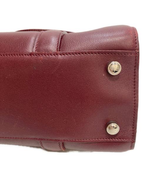 Cartier（カルティエ）Cartier (カルティエ) カボショントートバッグ バーガンディーの古着・服飾アイテム