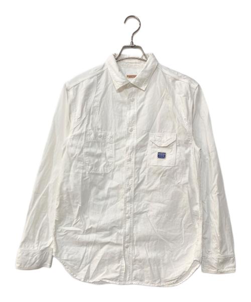 KAPITAL（キャピタル）KAPITAL (キャピタル) コットンバックスマイリーシャツ ホワイト サイズ:3の古着・服飾アイテム