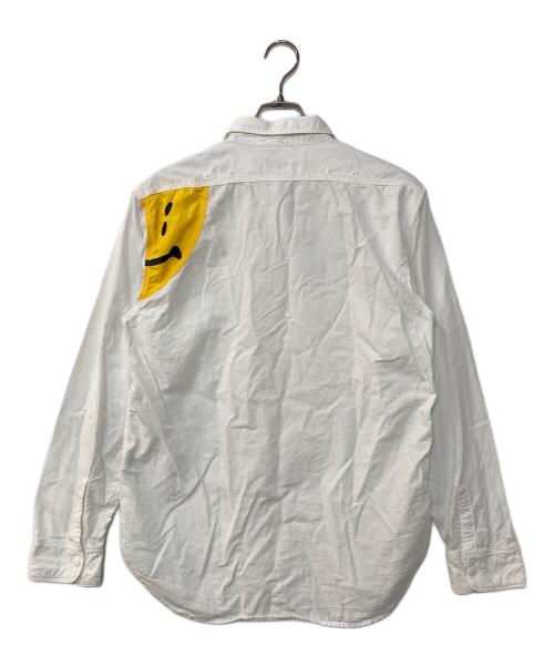 KAPITAL（キャピタル）KAPITAL (キャピタル) コットンバックスマイリーシャツ ホワイト サイズ:3の古着・服飾アイテム