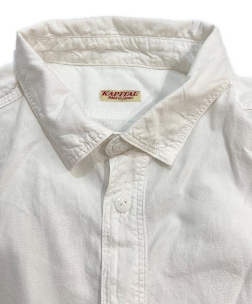 KAPITAL（キャピタル）KAPITAL (キャピタル) コットンバックスマイリーシャツ ホワイト サイズ:3の古着・服飾アイテム
