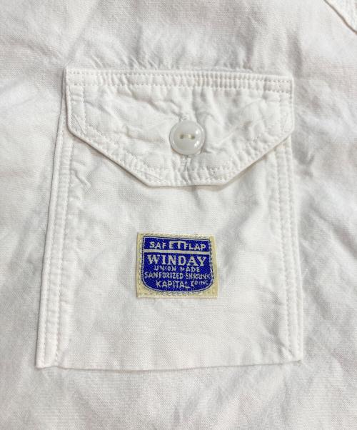 KAPITAL（キャピタル）KAPITAL (キャピタル) コットンバックスマイリーシャツ ホワイト サイズ:3の古着・服飾アイテム