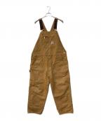 CarHarttカーハート）の古着「DUCK BIB OVERALL ダック ビブ オーバーオール」｜ブラウン
