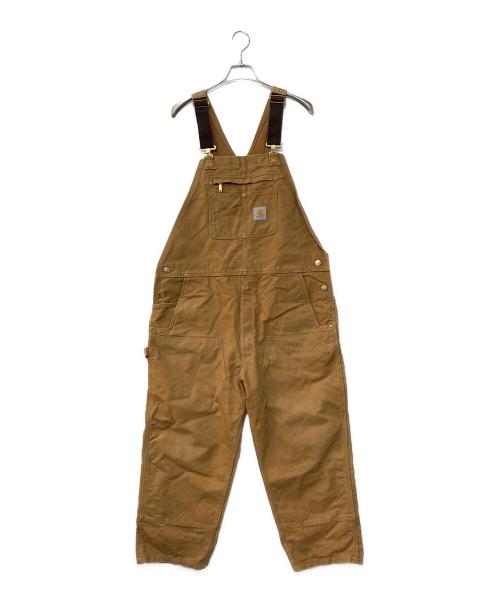 CarHartt（カーハート）CarHartt (カーハート) DUCK BIB OVERALL ダック ビブ オーバーオール ブラウン サイズ:42×32の古着・服飾アイテム