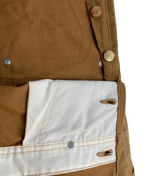 CarHartt（カーハート）CarHartt (カーハート) DUCK BIB OVERALL ダック ビブ オーバーオール ブラウン サイズ:42×32の古着・服飾アイテム