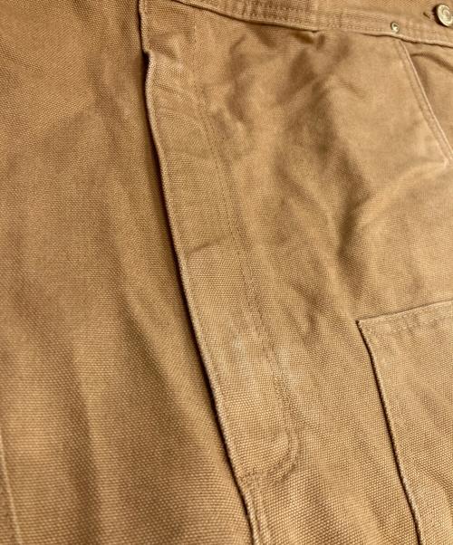 CarHartt（カーハート）CarHartt (カーハート) DUCK BIB OVERALL ダック ビブ オーバーオール ブラウン サイズ:42×32の古着・服飾アイテム