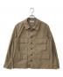COLINA（コリーナ）の古着「Nepped Organic Cotton Weather Cloth B.D.U Jacket」｜オリーブ