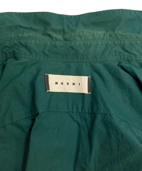 MARNI（マルニ）MARNI (マルニ) 袖切替 比翼シャツ グリーン サイズ:46の古着・服飾アイテム