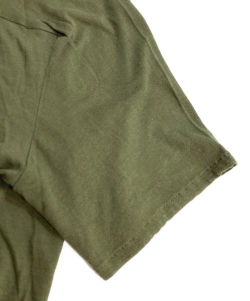 Maison Margiela（メゾンマルジェラ）Maison Margiela (メゾンマルジェラ) 変形VネックTシャツ オリーブ サイズ:46の古着・服飾アイテム
