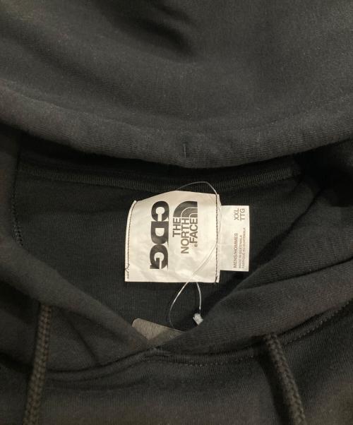 THE NORTH FACE（ザ ノース フェイス）THE NORTH FACE (ザ ノース フェイス) CDG (シーディージー) ロゴプリントプルオーバーパーカー ブラック サイズ:XXLの古着・服飾アイテム