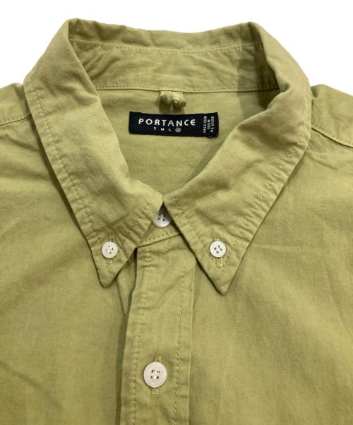 PORTANCE（ポータンス）PORTANCE (ポータンス) STAY EASY BD SHIRT グリーン サイズ:XLの古着・服飾アイテム