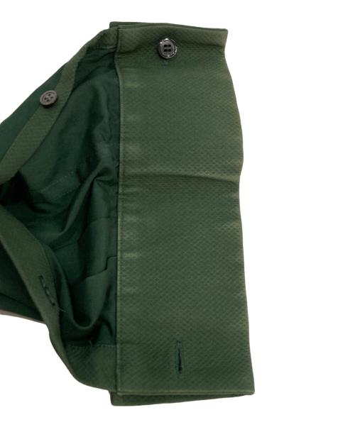 sacai（サカイ）sacai (サカイ) プリーツドッキング ブザム シャツワンピース グリーン サイズ:1の古着・服飾アイテム