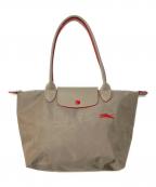 LONGCHAMPロンシャン）の古着「ル プリアージュ クラブ トートバッグ」｜グレージュ