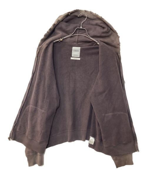 BOWWOW（バウワウ）BOWWOW (バウワウ) BASEBALL CHAMPION ZIP HOODIE AGED グレー サイズ:XLの古着・服飾アイテム