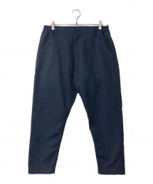 COMME des GARCONS HOMME DEUX（コムデギャルソン オム ドゥ）の古着「Polyester Herringbone Stripe エステルヘリンボーンストライプ」｜ネイビー