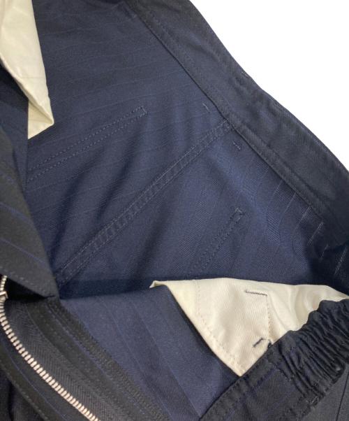 COMME des GARCONS HOMME DEUX（コムデギャルソン オム ドゥ）COMME des GARCONS HOMME DEUX (コムデギャルソン オム ドゥ) Polyester Herringbone Stripe エステルヘリンボーンストライプ ネイビー サイズ:XLの古着・服飾アイテム