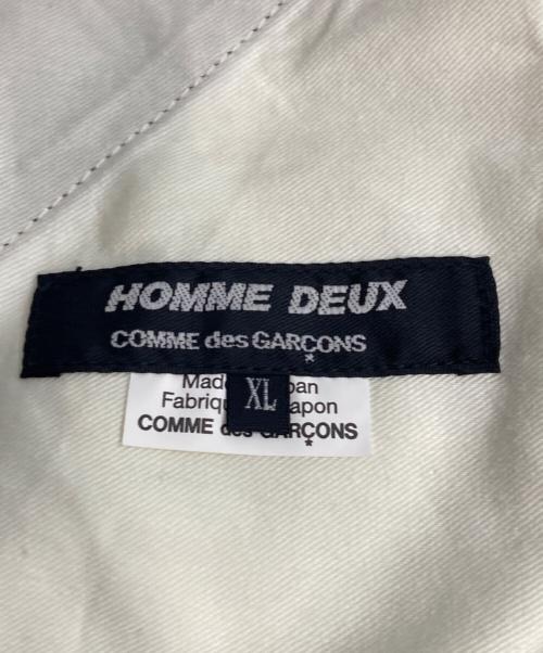 COMME des GARCONS HOMME DEUX（コムデギャルソン オム ドゥ）COMME des GARCONS HOMME DEUX (コムデギャルソン オム ドゥ) Polyester Herringbone Stripe エステルヘリンボーンストライプ ネイビー サイズ:XLの古着・服飾アイテム