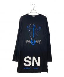 UNDERCOVER（アンダーカバー）の古着「SPIRITUAL NOISE ロングTシャツ」｜ブラック
