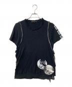 UNDERCOVERISMアンダーカバーイズム）の古着「SICK PATCH LAYERED TEE」｜ブラック
