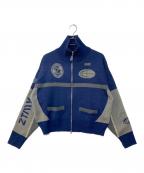 ZUTOMAYOズトマヨ）の古着「Full Zip Knit Jersey フルジップニットジャージ」｜ブルー