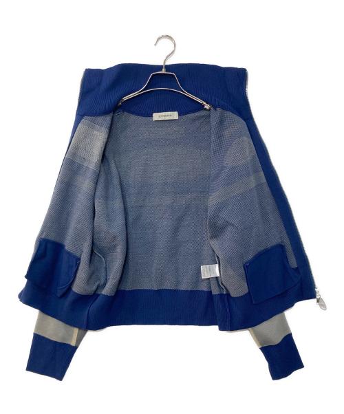 ZUTOMAYO（ズトマヨ）ZUTOMAYO (ズトマヨ) Full Zip Knit Jersey フルジップニットジャージ ブルー サイズ:Mの古着・服飾アイテム