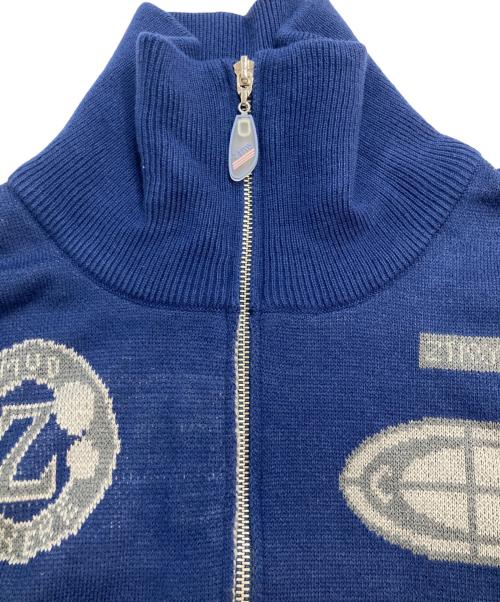ZUTOMAYO（ズトマヨ）ZUTOMAYO (ズトマヨ) Full Zip Knit Jersey フルジップニットジャージ ブルー サイズ:Mの古着・服飾アイテム
