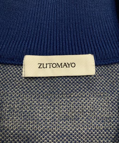 ZUTOMAYO（ズトマヨ）ZUTOMAYO (ズトマヨ) Full Zip Knit Jersey フルジップニットジャージ ブルー サイズ:Mの古着・服飾アイテム