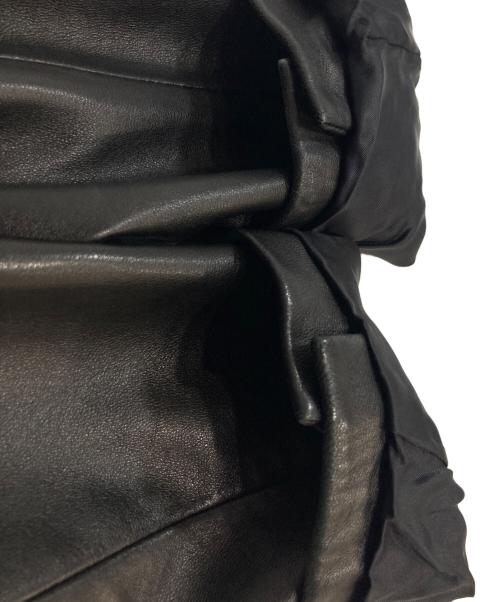 RALPH LAUREN（ラルフローレン）RALPH LAUREN (ラルフローレン) ラムレザー テーラードジャケット ブラック サイズ:9の古着・服飾アイテム