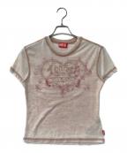 DIESELディーゼル）の古着「T-Ila-Aa1 Tシャツ」｜ピンク