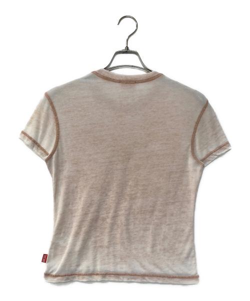 DIESEL（ディーゼル）DIESEL (ディーゼル) T-Ila-Aa1 Tシャツ ピンク サイズ:Sの古着・服飾アイテム