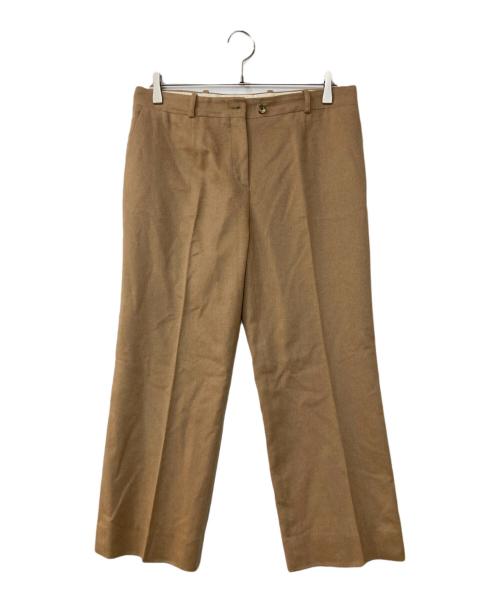 CELINE（セリーヌ）CELINE (セリーヌ) キャメル スラックス ベージュ サイズ:42の古着・服飾アイテム
