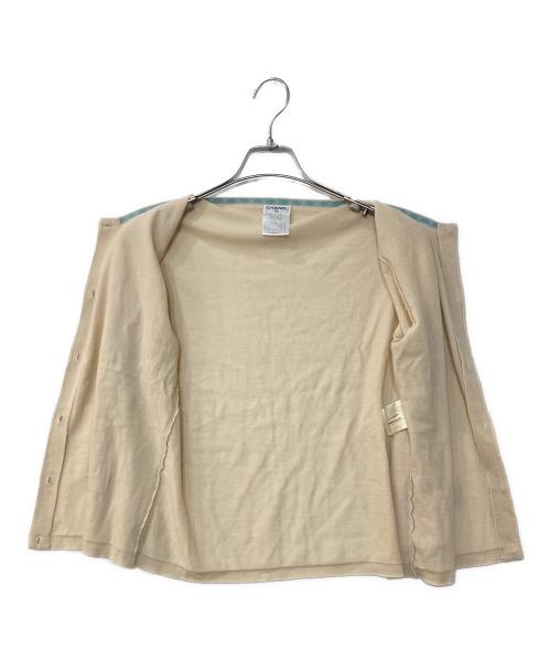 CHANEL（シャネル）CHANEL (シャネル) カシミヤカーディガン アイボリー サイズ:42の古着・服飾アイテム