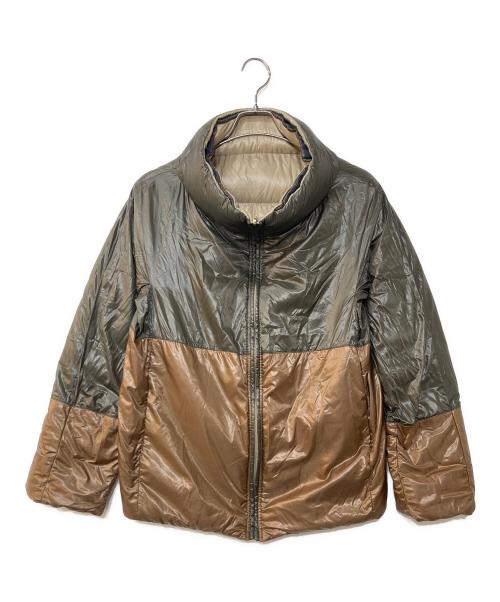 HERNO（ヘルノ）HERNO (ヘルノ) リバーシブルダウンジャケット ベージュ×オリーブ サイズ:44の古着・服飾アイテム