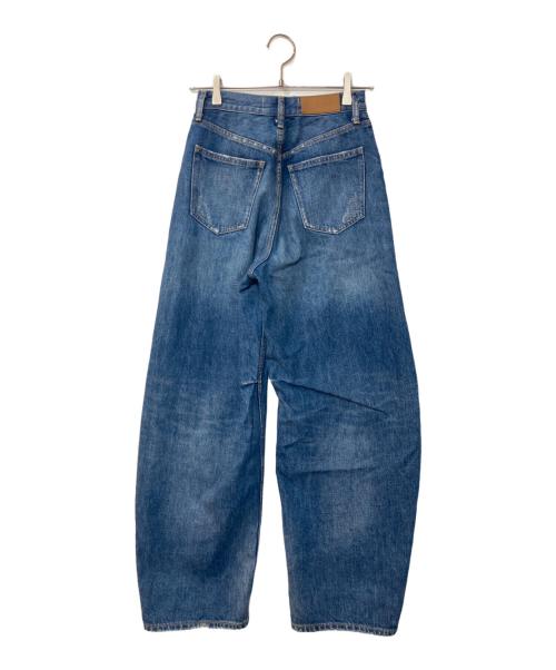 Curensology（カレンソロジー）Curensology (カレンソロジー) ダメージカーヴィーデニムパンツ インディゴ サイズ:36の古着・服飾アイテム