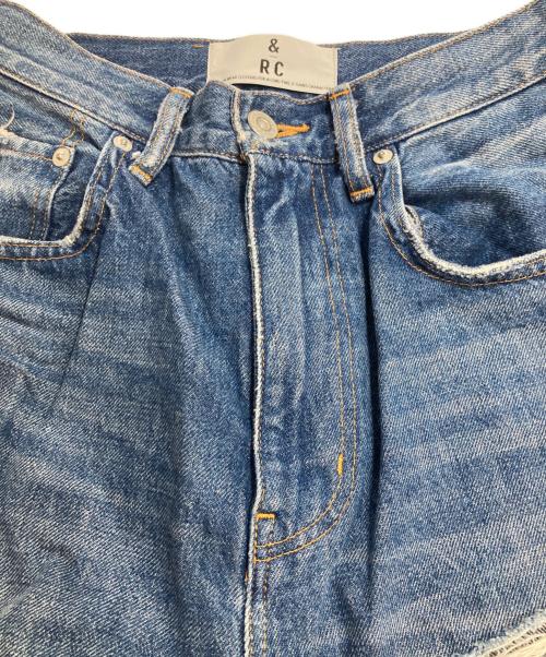 Curensology（カレンソロジー）Curensology (カレンソロジー) ダメージカーヴィーデニムパンツ インディゴ サイズ:36の古着・服飾アイテム