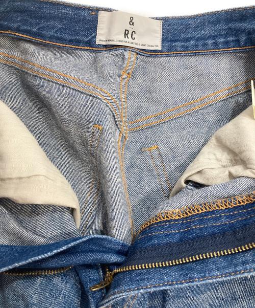 Curensology（カレンソロジー）Curensology (カレンソロジー) ダメージカーヴィーデニムパンツ インディゴ サイズ:36の古着・服飾アイテム