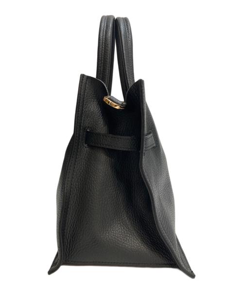 VIOLAd'ORO（ヴィオラドーロ）VIOLAd'ORO (ヴィオラドーロ) TRERO 2WAYレザートートバッグ ブラックの古着・服飾アイテム