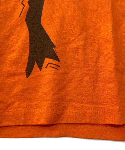 FRUIT OF THE LOOM（フルーツオブザルーム）FRUIT OF THE LOOM (フルーツオブザルーム) Bill the Cat TEE/痺れ猫 Tシャツ オレンジ サイズ:XLの古着・服飾アイテム