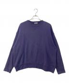 INTERIMインテリム）の古着「VINTAGE FADE BOTH V-GAZETTE SWEAT SHIRT」｜ネイビー