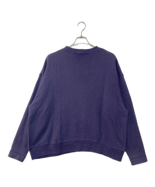INTERIM（インテリム）INTERIM (インテリム) VINTAGE FADE BOTH V-GAZETTE SWEAT SHIRT ネイビー サイズ:4の古着・服飾アイテム