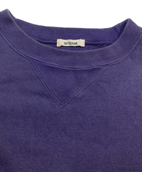 INTERIM（インテリム）INTERIM (インテリム) VINTAGE FADE BOTH V-GAZETTE SWEAT SHIRT ネイビー サイズ:4の古着・服飾アイテム