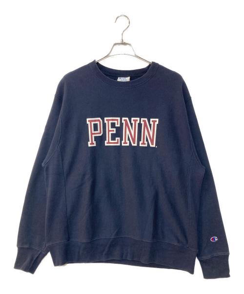 Champion REVERSE WEAVE（チャンピオン リバース ウィーブ）Champion REVERSE WEAVE (チャンピオン リバース ウィーブ) カレッジロゴスウェット ネイビー サイズ:Lの古着・服飾アイテム