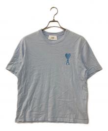 AMI Alexandre Mattiussi（アミアレクサンドルマテュッシ）の古着「ハートロゴ刺繍Tシャツ」｜ブルー