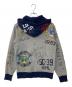 POLO RALPH LAUREN (ポロ・ラルフローレン) プルオーバープリントフーディー ネイビー×グレー サイズ:XS：6000円