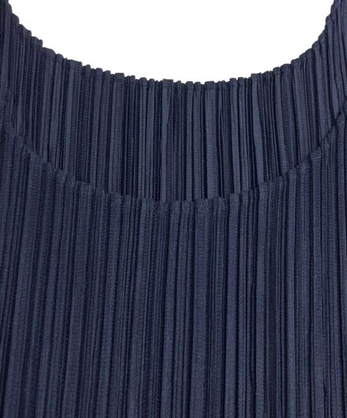 PLEATS PLEASE（プリーツプリーズ）PLEATS PLEASE (プリーツプリーズ) プリーツ キャミソールブラウス ネイビー サイズ:3の古着・服飾アイテム
